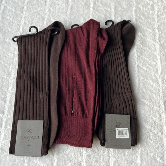 (3) CANALI Ribbed (2)Wool Blend and (1) Cotton Dress Socks - Picture 2 of 9